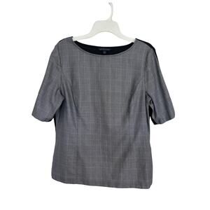 Brooks Brothers 346 Houndstooth Print Blouse Women’s Size 16 Classic Old Money